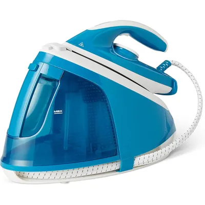 Centrale vapeur Amazon Basics EC9005A-GS bleue et blanche