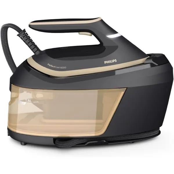 Centrale vapeur Philips PerfectCare 6000 PSG6064/80 noire vue de trois quarts