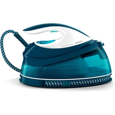 Centrale vapeur Philips PerfectCare Compact Plus GC7844/20 bleue et blanche